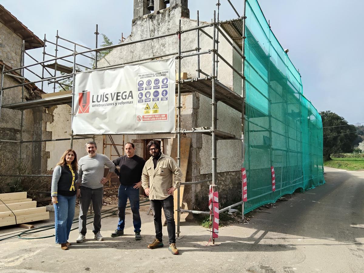 La capilla de Las Nieves, en obras.