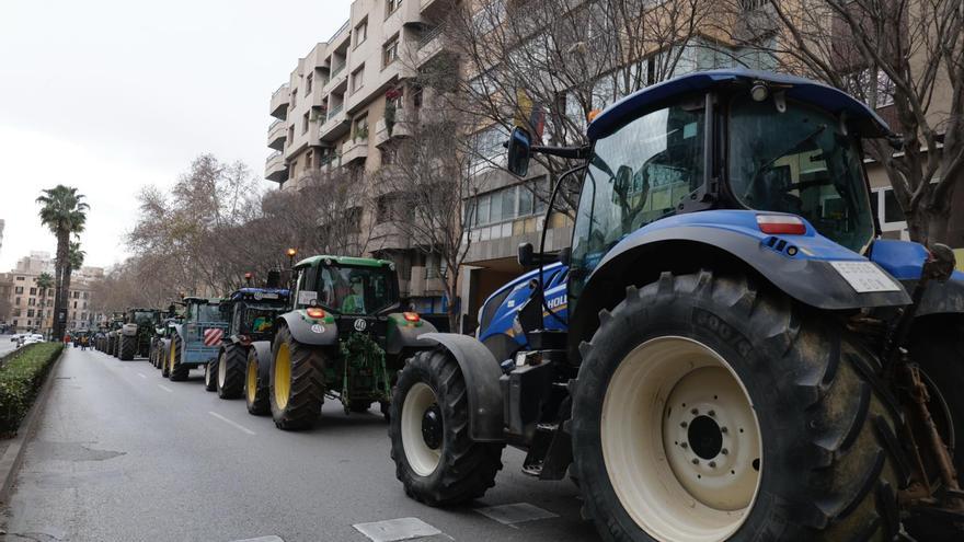 El campo de Mallorca exhibe músculo con más de 300 tractores colapsando el centro de Palma: «Si no nos escuchan, volveremos a la calle»