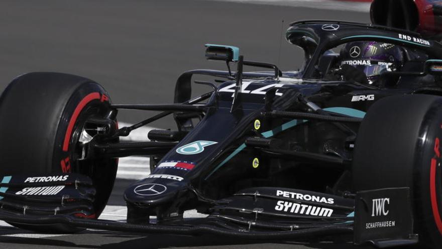 Lewis Hamilton en Silverstone.