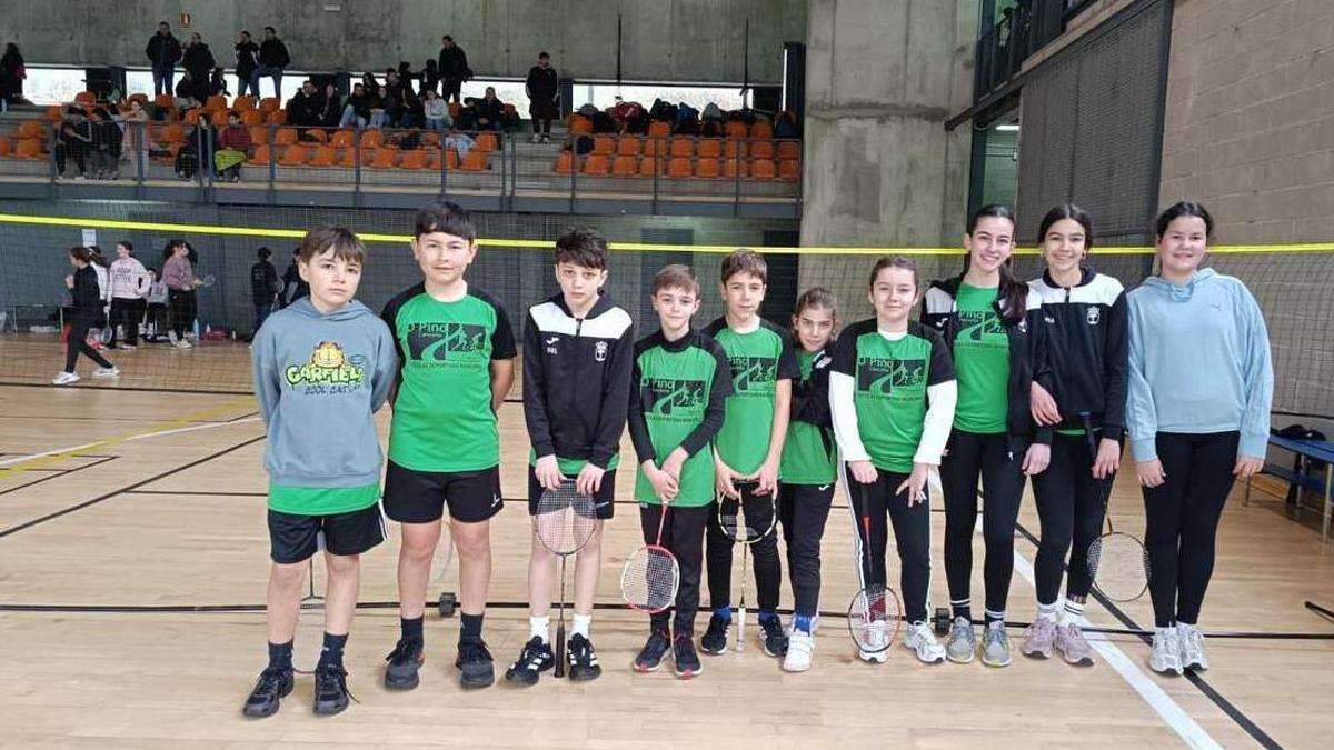 Deportistas no Concello do Pino