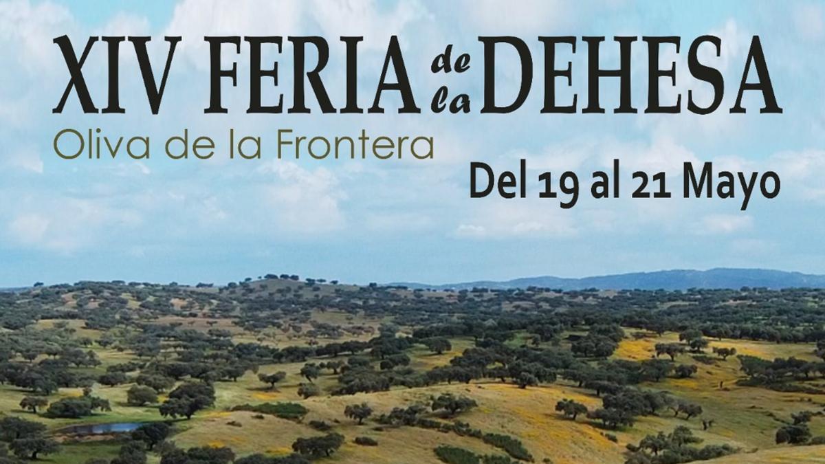 Cartel de la XIV Feria de la Dehesa de Oliva de la Frontera.