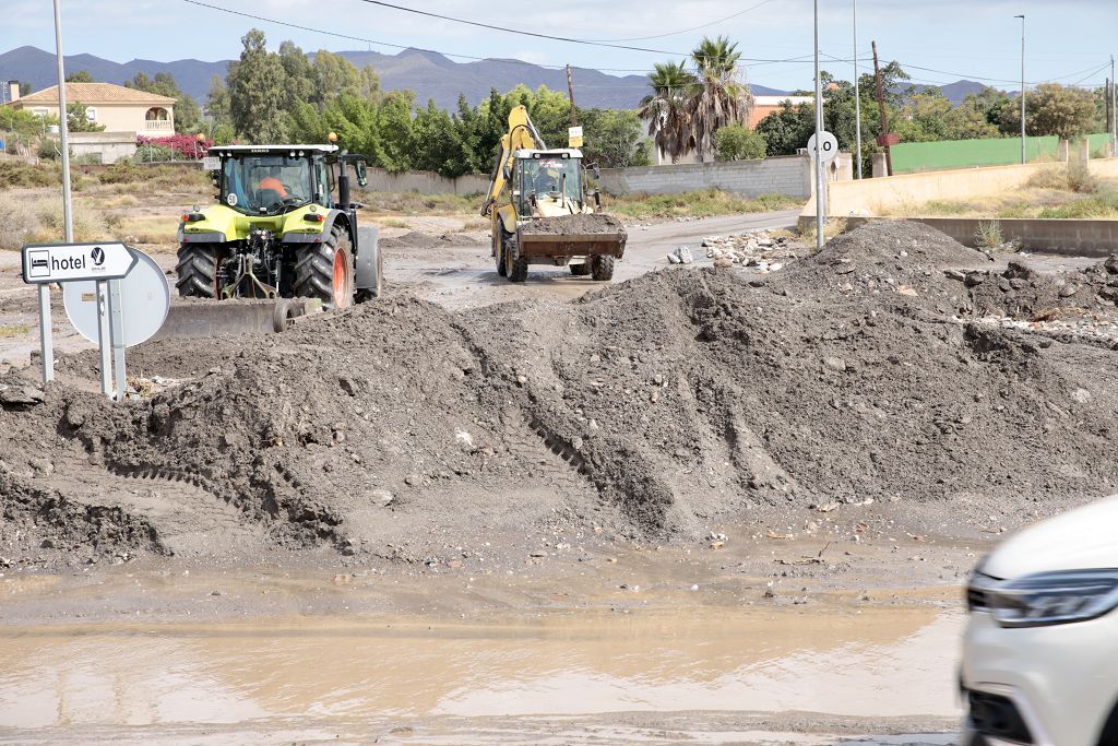 Estas son las imágenes que deja la DANA a su paso por Águilas