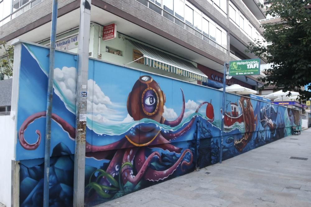 Así lucen los nuevos murales urbanos de Vigo