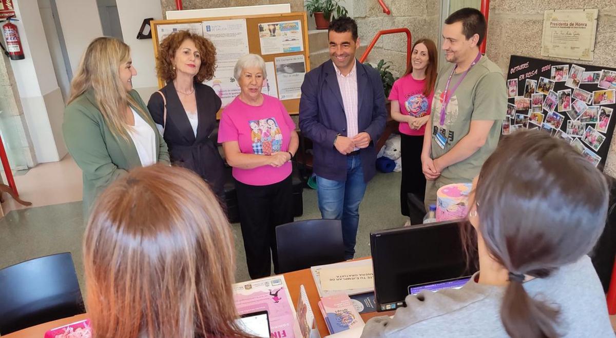 Presentación de la marcha,
ayer, en el Concello. | S.Á.