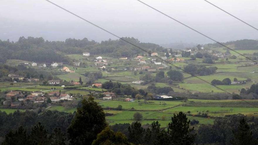 Una vista del rural de A Estrada. // Bernabé/Javier Lalín