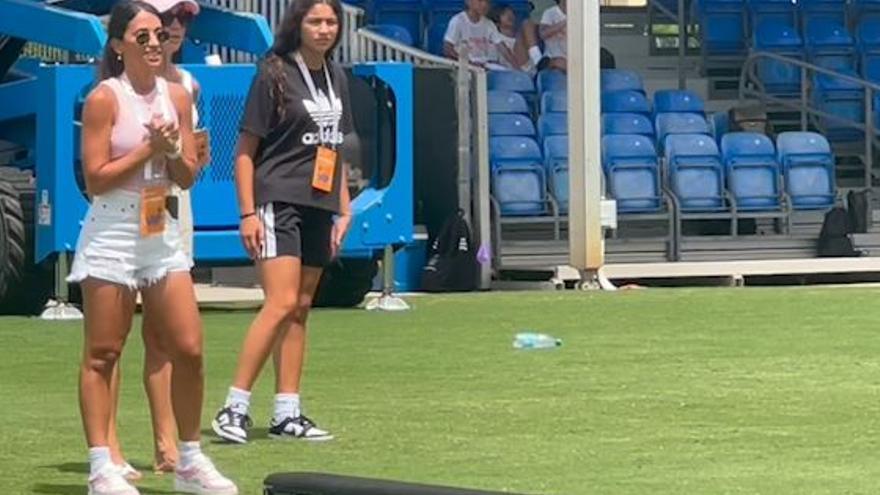 El sufrimiento de Antonela viendo jugar a Thiago Messi