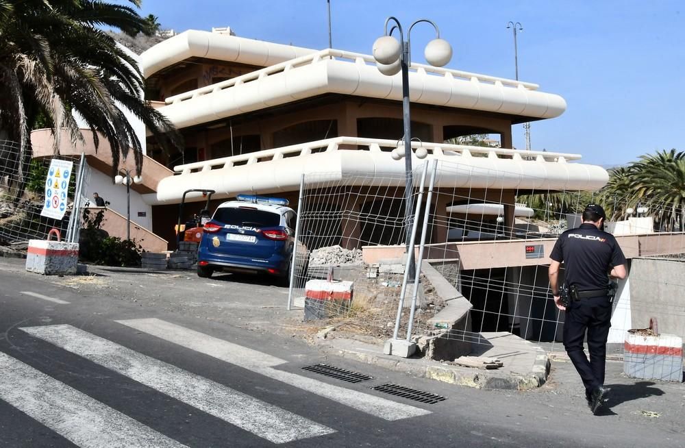 Hallan un cadáver en un centro comercial de Maspalomas.