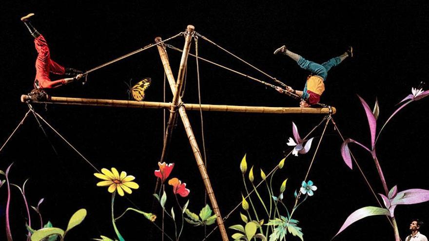 Escena del montaje ‘Avol’ de la compañía mallorquina Circ Bover, que se puede disfrutar hoy. Escena del montaje ‘Avol’ de la compañía mallorquina Circ Bover, que se puede disfrutar hoy.