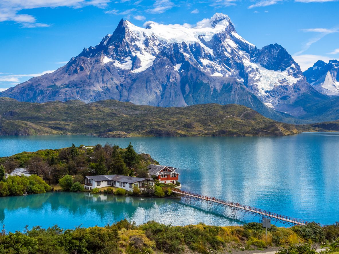 Lago Pehoe en el Parque Nacional Torres del Paine
