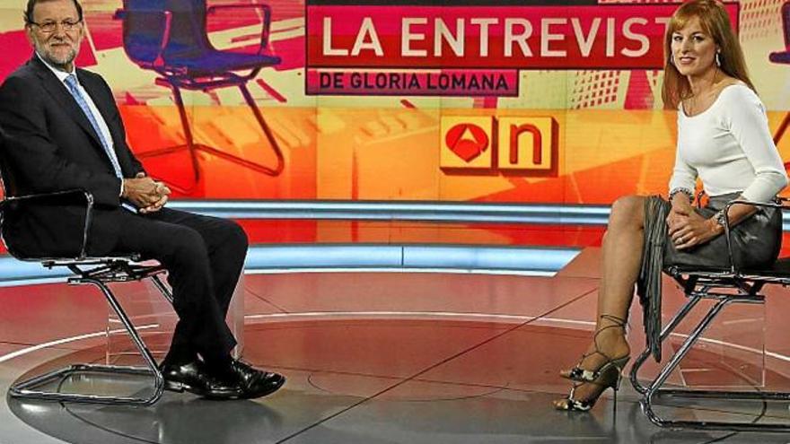 Rajoy just abans de començar l&#039;entrevista