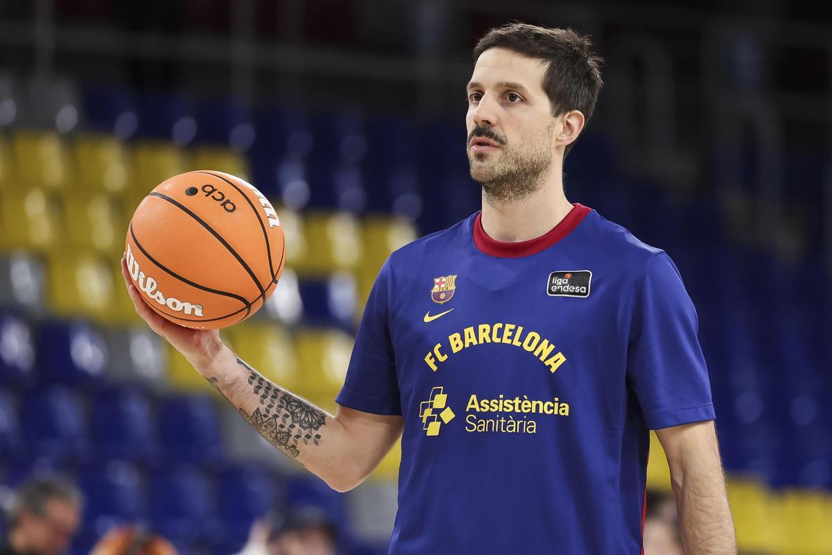 Nico Laprovittola, con el Barça.