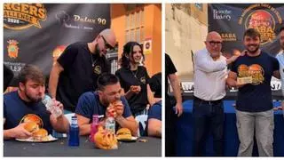 Cuatro hamburguesas completas en 4:34 minutos: el concurso gastronómico coordinado en l'Olleria