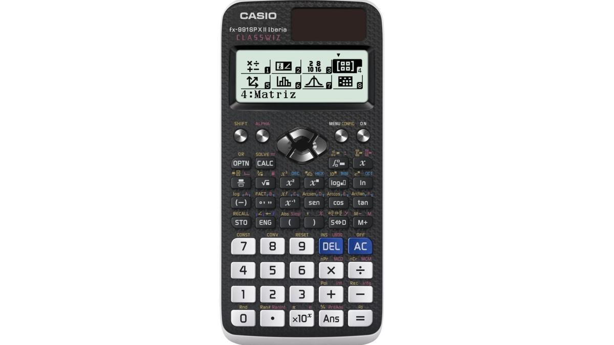 Calculadora científica Casio.