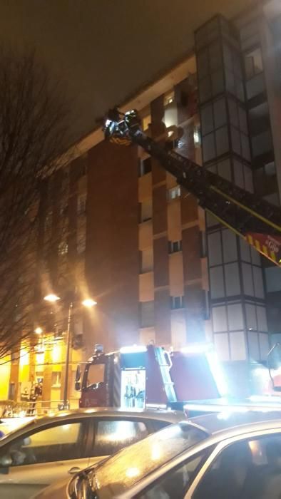 Incendio en la calle Puerto Rico, en La Calzada