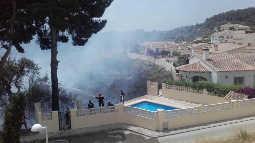 Imagen de la zona afectada en Benitatxell.