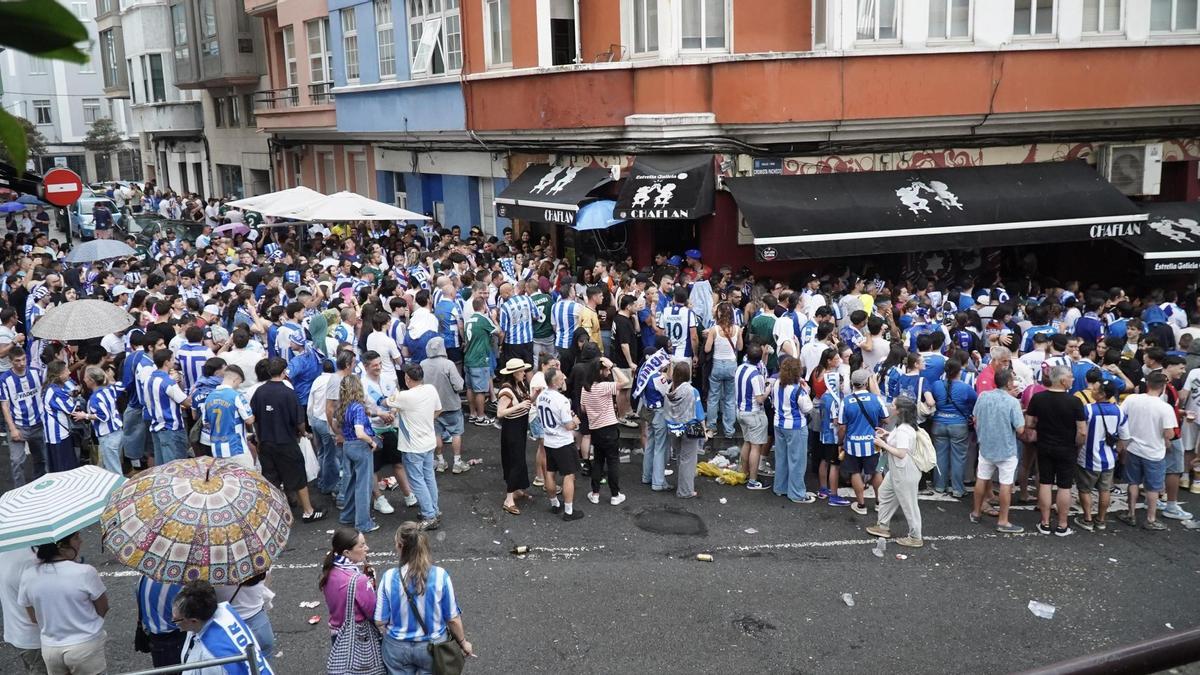 Panorámica del Chaflán durante el partido.