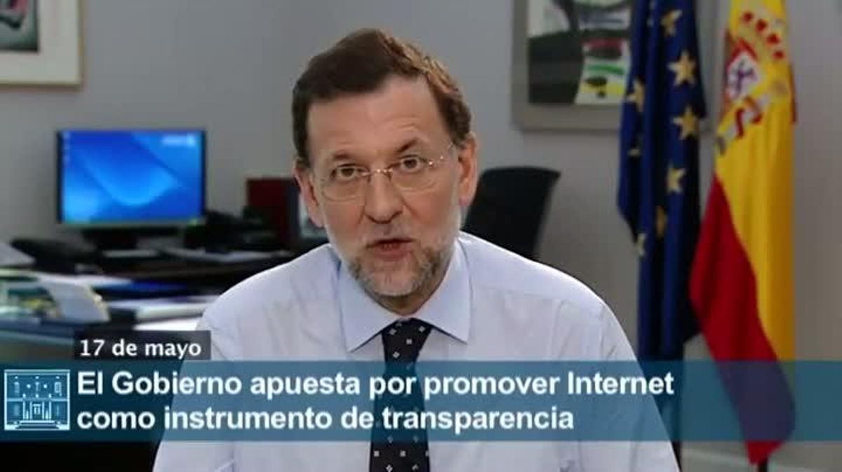 Videomissatge de Rajoy sobre el Dia d’Internet