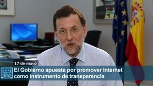 Videomissatge de Rajoy sobre el Dia d’Internet
