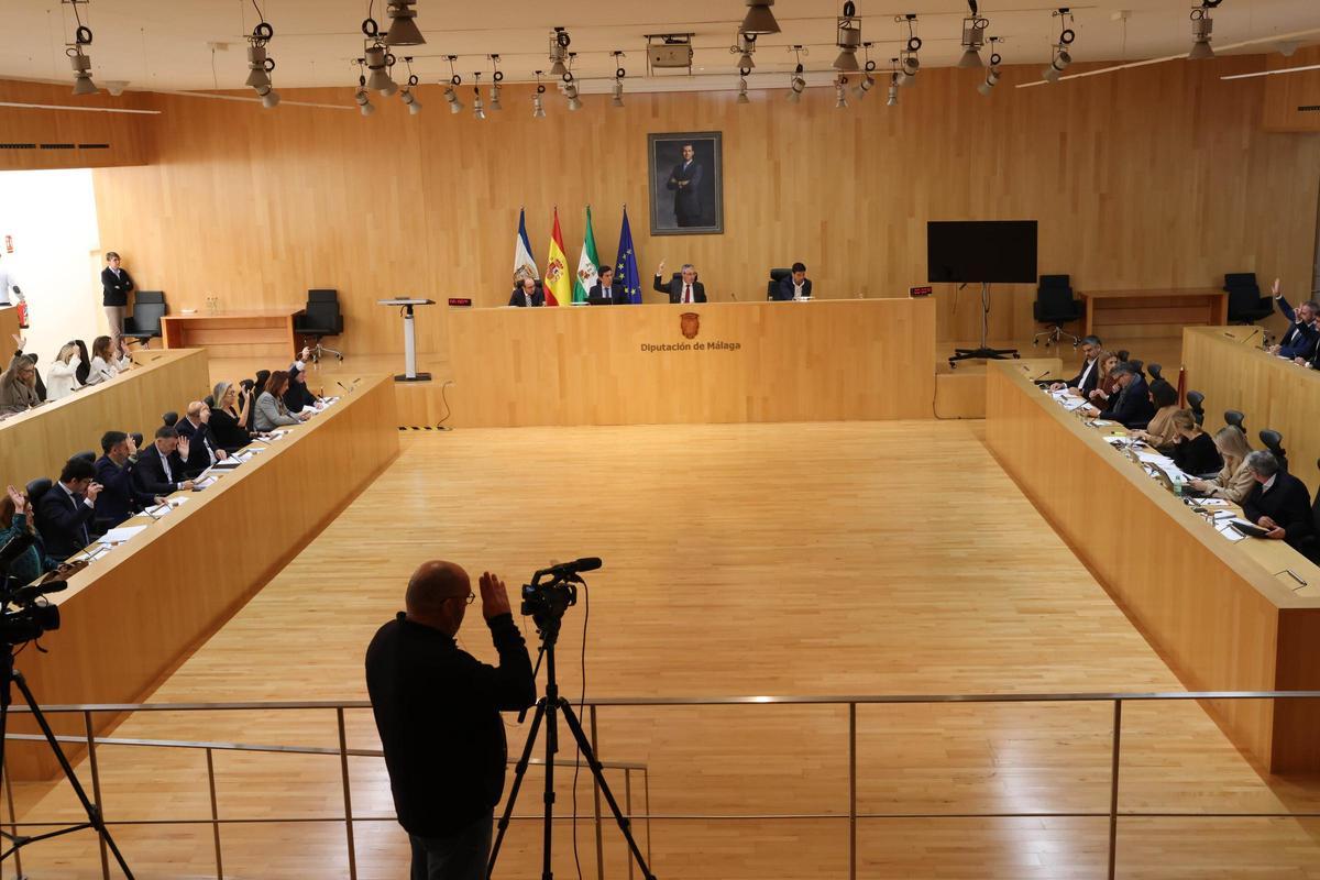 Vista del Pleno de la Diputación.