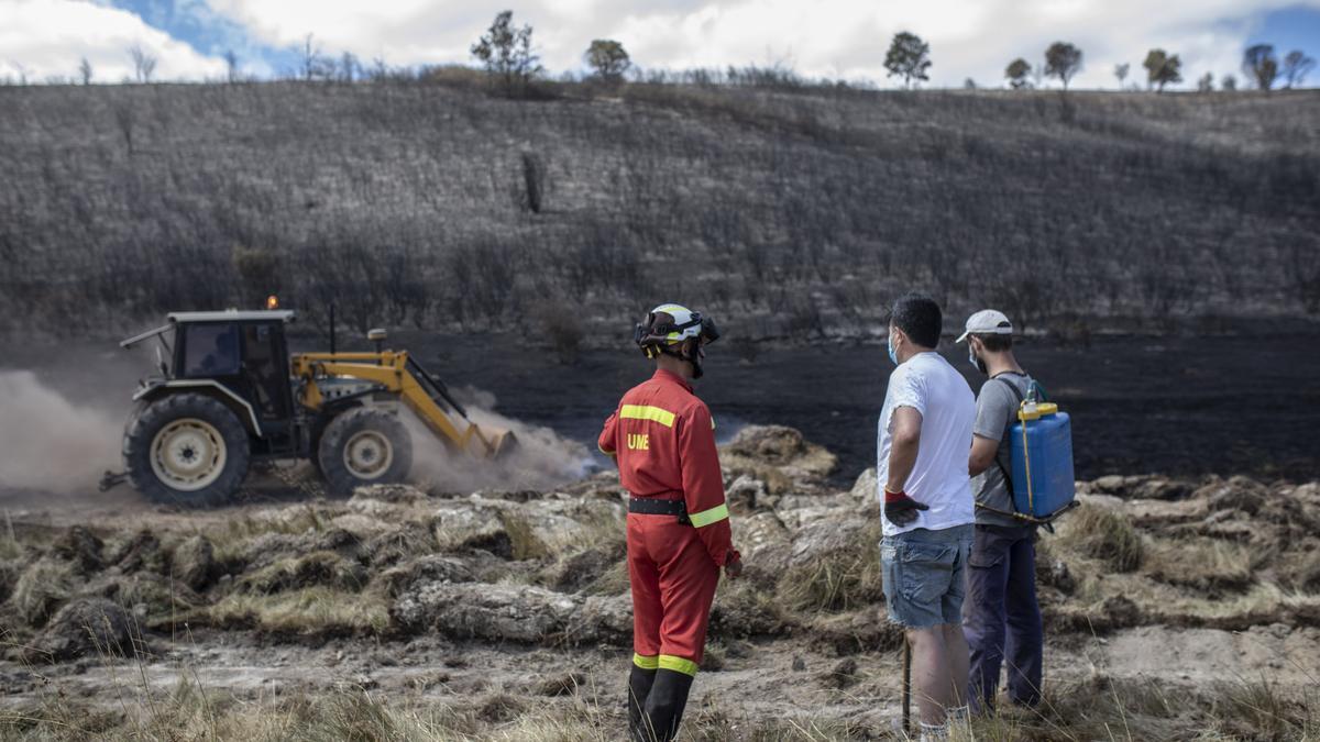 Incendio en Lober: el día después del infierno.