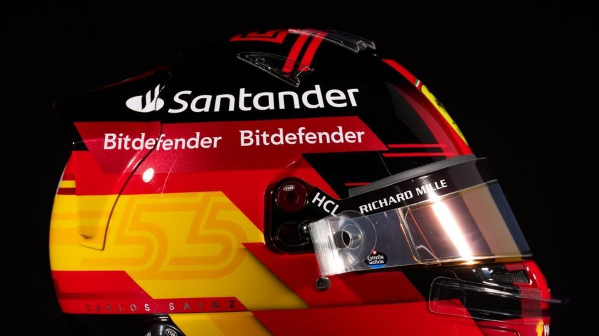 El casco de Carlos Sainz para 2023