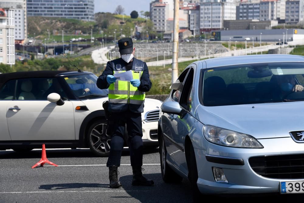 Los agentes vigilan los accesos a la ciudad y proponen multas para los infractores.