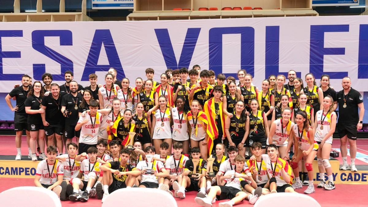 Selecciones catalanas de voleibol en la CESA 2024