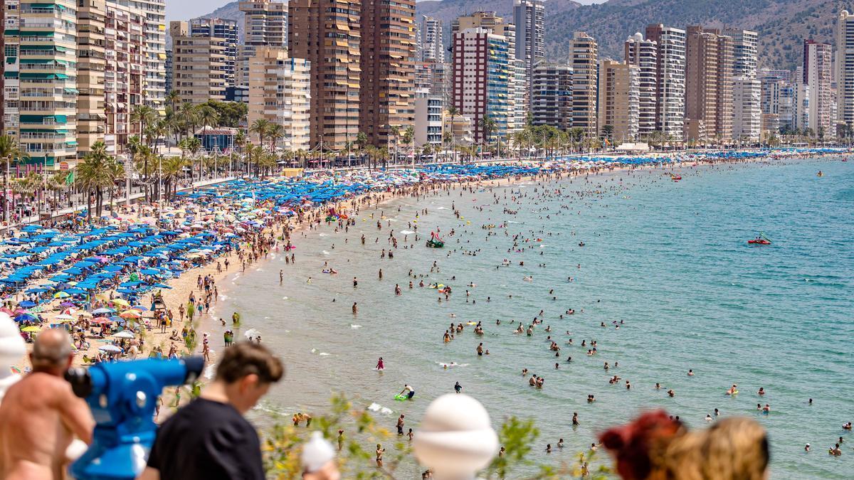 Imagen de la playa de Levante de Benidorm en una imagen de archivo Z