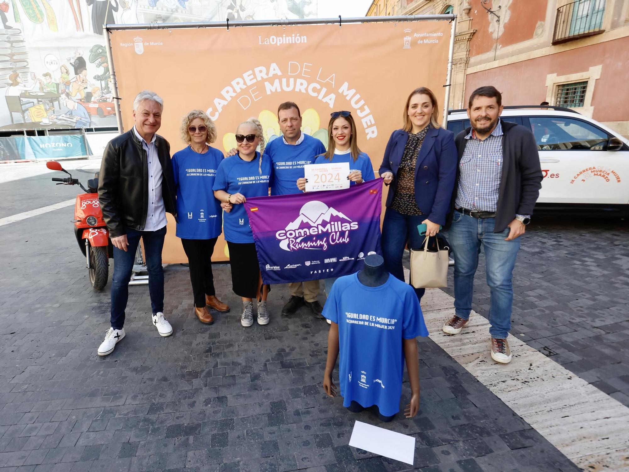 Las imágenes de la presentación de la Carrera de la Mujer 2024 en Murcia