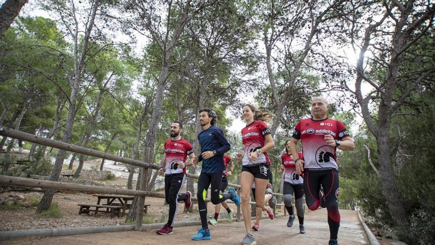 Corredores del programa, en un entrenamiento.