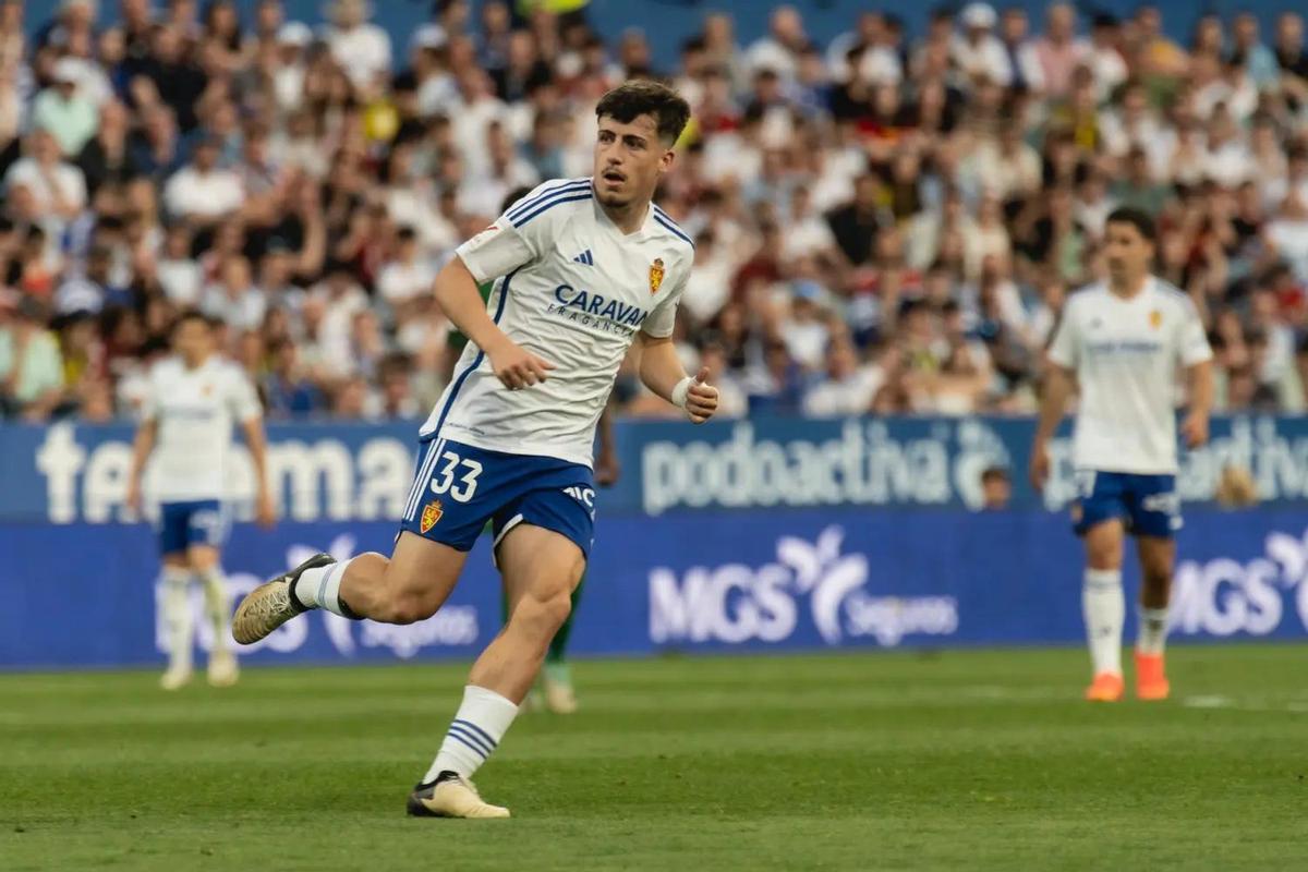 Adrián Liso con el Real Zaragoza