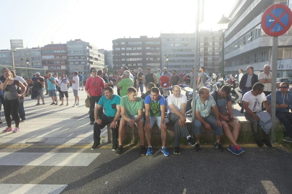 Protesta de los marineros del cerco en Vigo