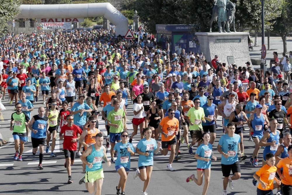 Más de 1.800 corredores participaron en la mañana del sábado en la prueba Andar e Correr, con un recorrido de 10 kilómetros por el Camino Portugués de Baiona.