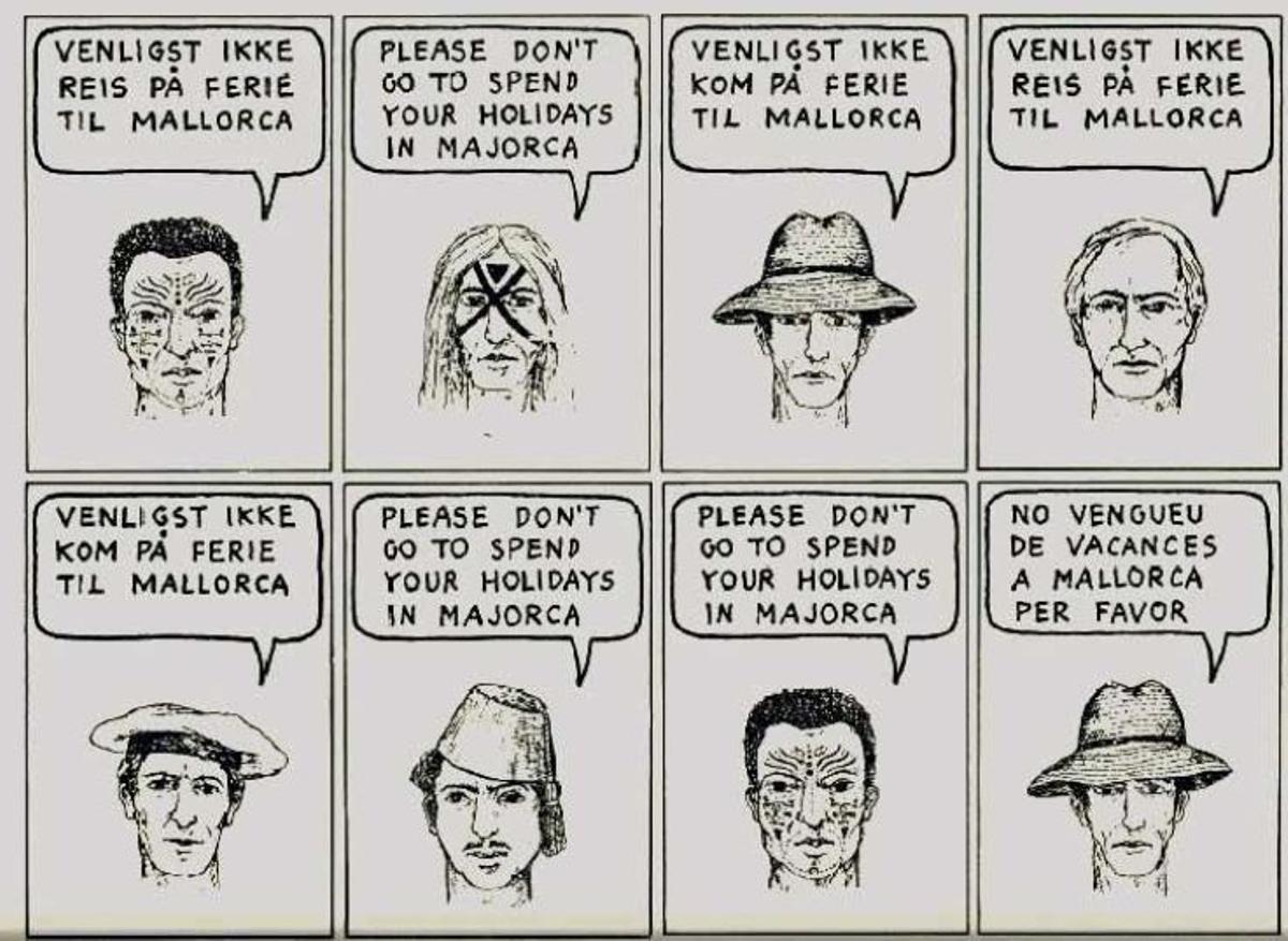 Dibujos de Andreu Terrades en la revista ‘Neón de Suro’ en la década de los 70.