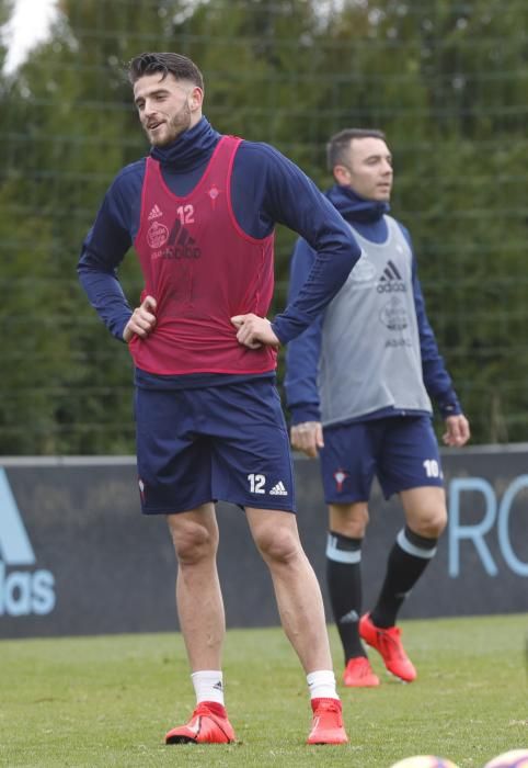 El Celta prepara en A Madroa el partido contra el Valladolid