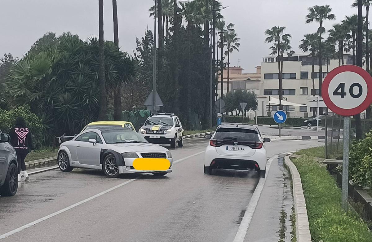 Lugar del siniestro, ayer por la mañana.