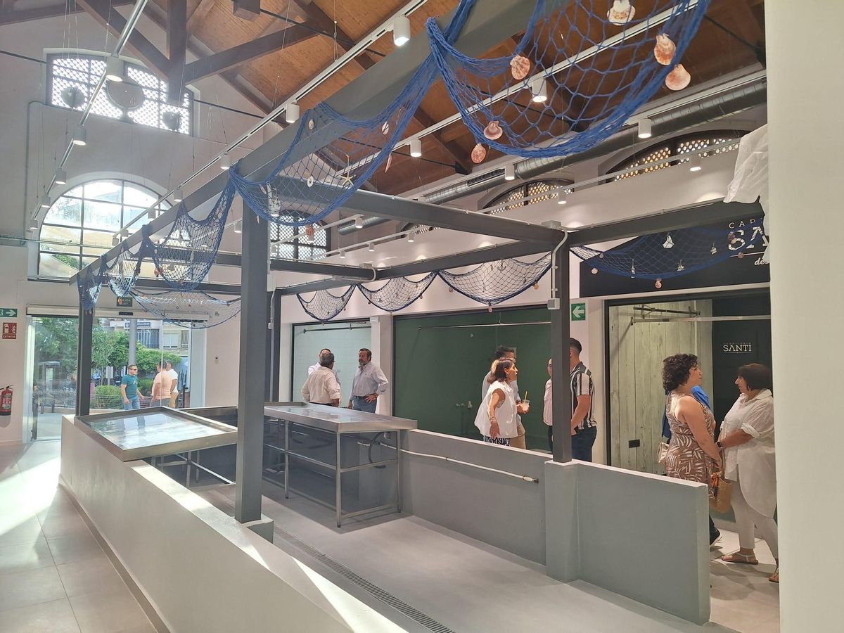 Uno de los puestos centrales del mercado de abastos.