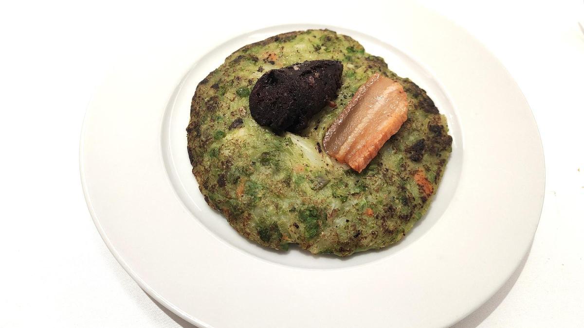 El 'trinxat' del restaurante Can Feu, en Sabadell.