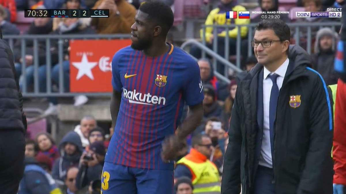 LALIGA | FC Barcelona - Celta (2-2): La lesión de Umtiti