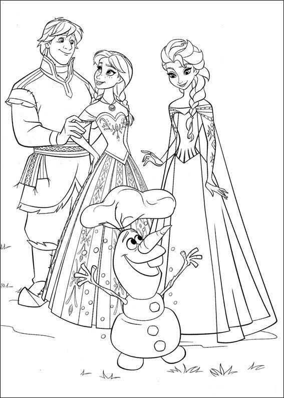 Dibujos de Frozen para colorear.