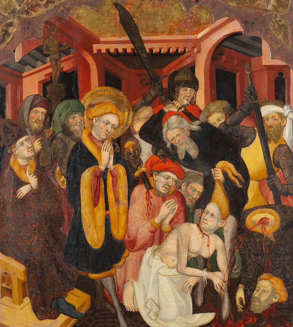 'Decapitació dels familiars de sant Hipòlit', Lluís Borrassà i taller.