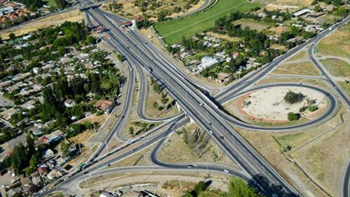 La autopista central de Chile, gestionada por Abertis.