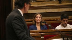 Jéssica Albiach y David Cid, diputados de los Comuns, en el Parlament