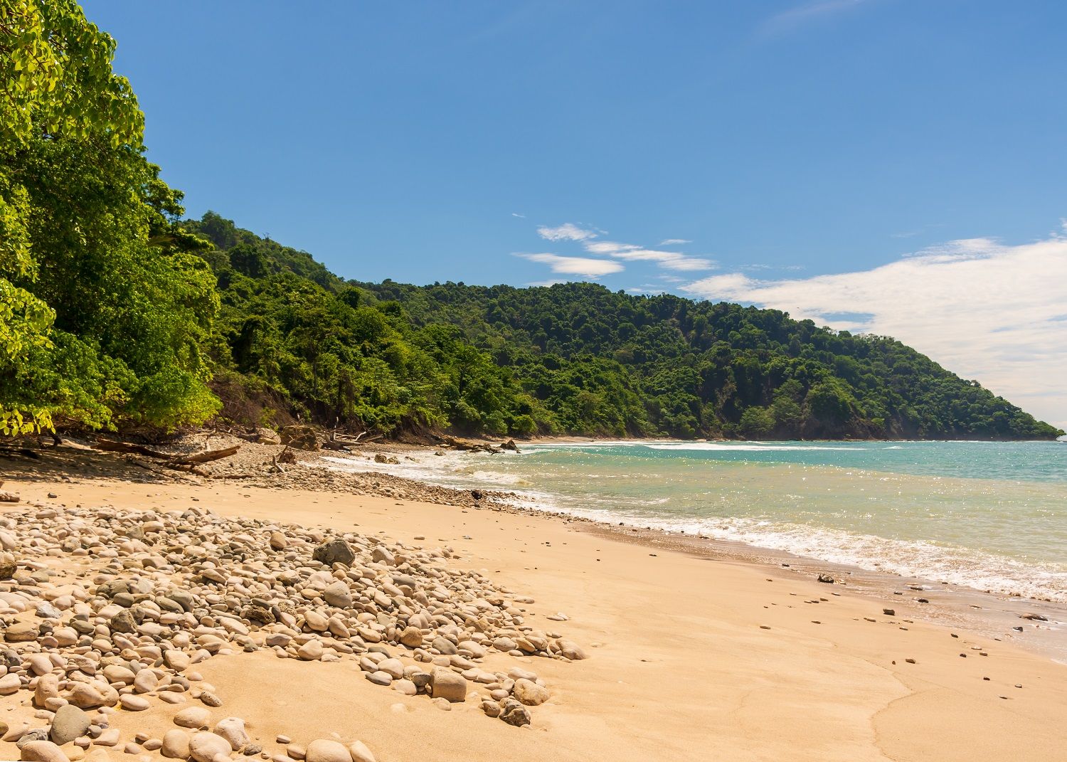 Playa en la Reserva Natural Cabo Blanco.