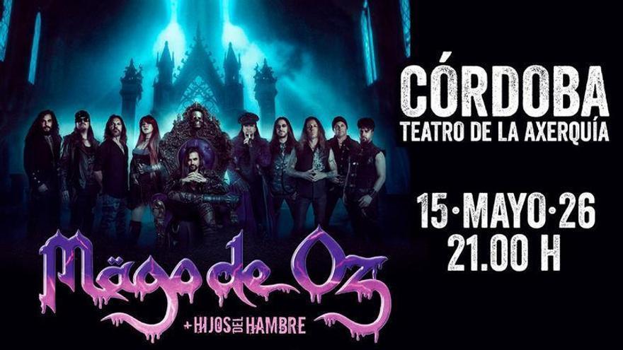 Diario CÓRDOBA te regala 20 packs de 10 entradas para el concierto de Mägo de Oz
