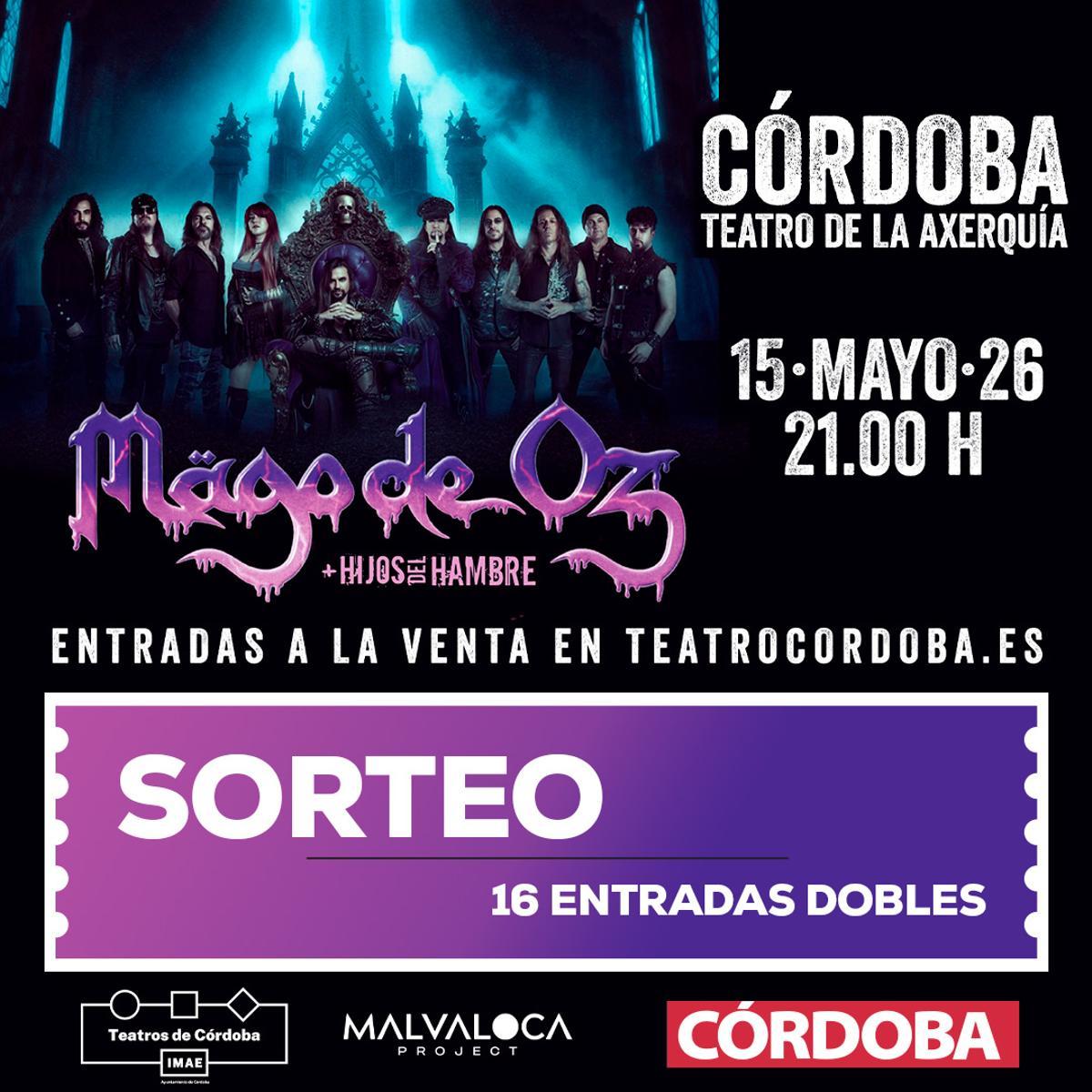 Sorteo de entradas para el concierto de Mägo de Oz
