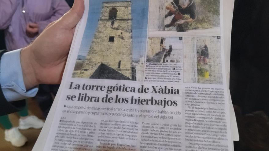 Prensa que trasciende: Levante-EMV estará en la cápsula del tiempo de las campanas de Xàbia