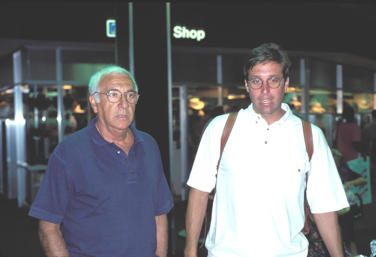 Emilio Aragón (Miliki), junto a su hijo Emilio Aragón (Milikito)