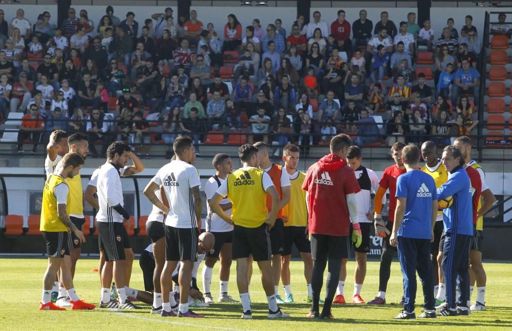 Espectacular entrenamiento del Valencia CF