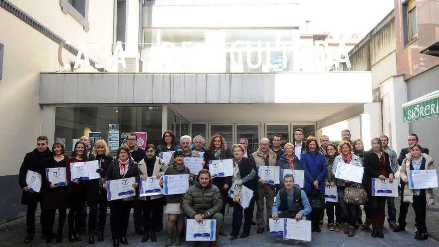 Galardonados en la última edición de la entrega de distintivos Sicted de la Montaña Central.